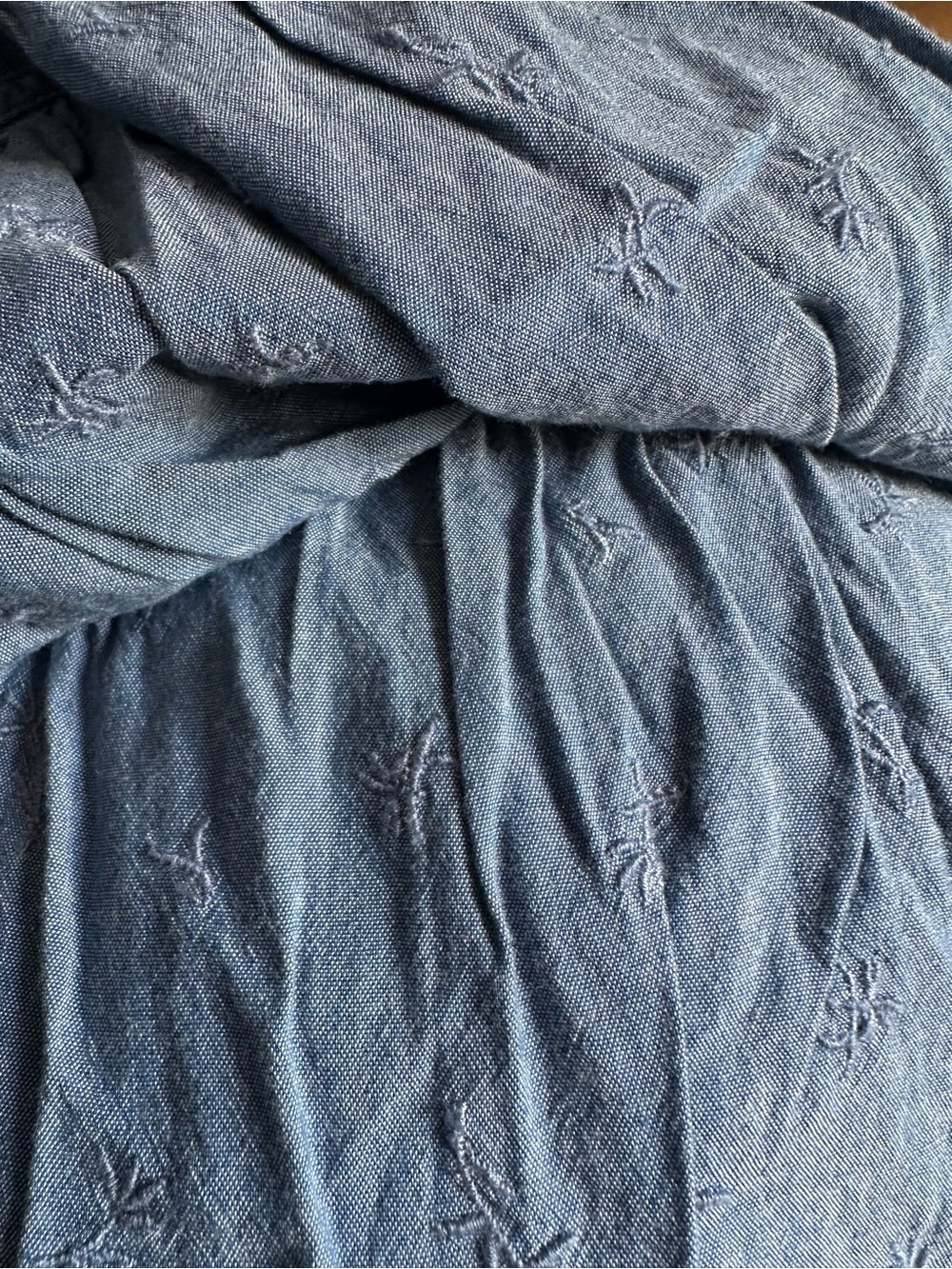 Blue Button-Front Maxi Dress - Picture 4 of 6